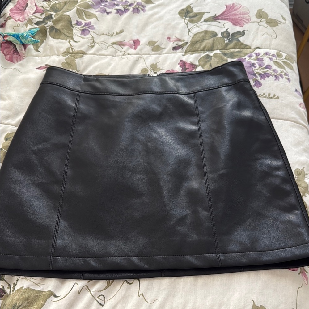 Black Leather Skirt